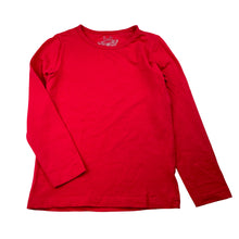 Load image into Gallery viewer, Girls H&amp;T, red stretchy long sleeve tee / top, EUC, size 5,  