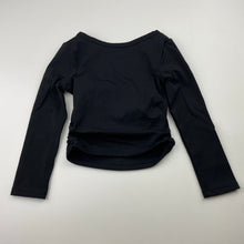 Load image into Gallery viewer, Girls Cotton On, black ballet / dance cross-over top, EUC, size 2,  