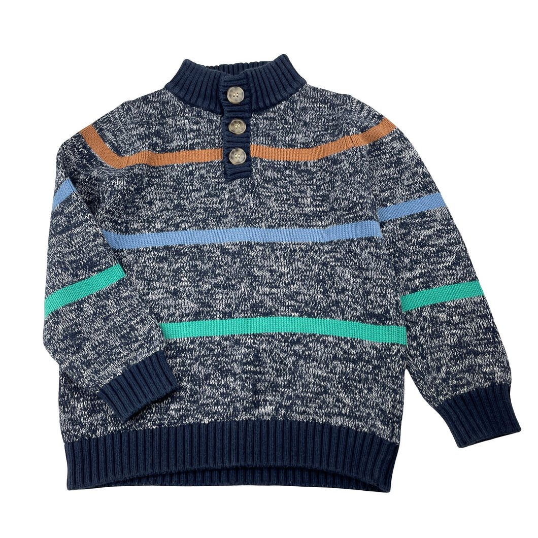 Boys Seed, knitted cotton sweater / jumper, GUC, size 6,  