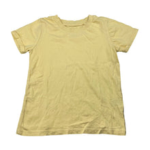 Load image into Gallery viewer, Unisex Favourites, yellow organic cotton tee / top, GUC, size 6,  