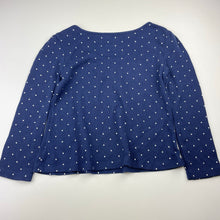 Load image into Gallery viewer, Girls GAP, navy waffle long sleeve top, GUC, size 5-6,  