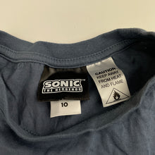 Load image into Gallery viewer, Boys SEGA, SONIC THE HEDGEHOG cotton pyjama top, EUC, size 10,  