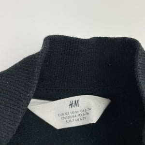 Boys H&M, fleece lined lightweight zip up track top, GUC, size 7,  