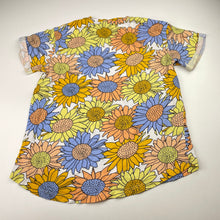 Load image into Gallery viewer, Girls Mango, colourful floral cotton tee / top, GUC, size 14,  