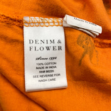 Load image into Gallery viewer, Boys DENIM &amp; FLOWER, orange cotton Halloween tee / top, GUC, size 7,  