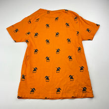 Load image into Gallery viewer, Boys DENIM &amp; FLOWER, orange cotton Halloween tee / top, GUC, size 7,  