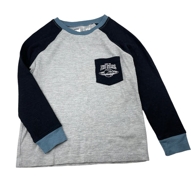 Boys Anko, waffle long sleeve pyjama top, GUC, size 7,  