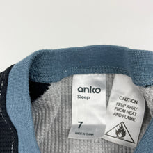 Load image into Gallery viewer, Boys Anko, waffle long sleeve pyjama top, GUC, size 7,  