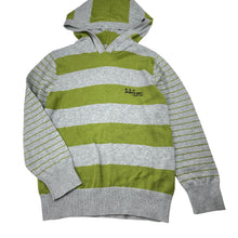 Load image into Gallery viewer, Boys Milkshake, green &amp; grey knit cotton hooded sweater, EUC, size 8,  