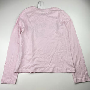 Girls Favourites, pink cotton long sleeve tee / top, NEW, size 12,  