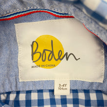 Load image into Gallery viewer, Boys Boden, lightweight cotton long sleeve shirt, EUC, size 3-4,  