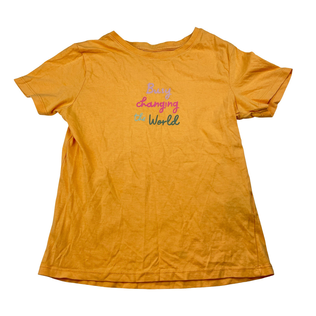 Unisex Cotton On, orange cotton tee / top, GUC, size 6,  
