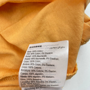 Unisex Cotton On, orange cotton tee / top, GUC, size 6,  