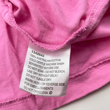 Load image into Gallery viewer, Girls Favourites, pink Aust cotton tee / top, EUC, size 6,  