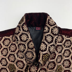 Boys embellished, embroidered velvet vest, EUC, size 3,  