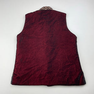 Boys embellished, embroidered velvet vest, EUC, size 3,  
