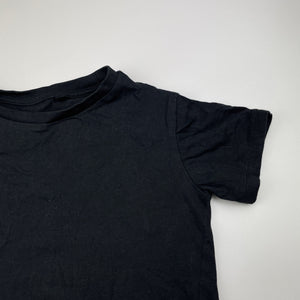 Unisex Anko, black cotton tee / top, GUC, size 6,  