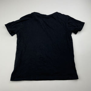 Unisex Anko, black cotton tee / top, GUC, size 6,  