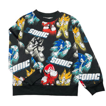 Load image into Gallery viewer, Boys H&amp;M, SONIC THE HEDGEHOG fleece lined sweater / jumper, GUC, size 7-8,  