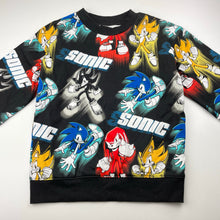 Load image into Gallery viewer, Boys H&amp;M, SONIC THE HEDGEHOG fleece lined sweater / jumper, GUC, size 7-8,  