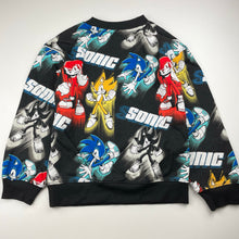 Load image into Gallery viewer, Boys H&amp;M, SONIC THE HEDGEHOG fleece lined sweater / jumper, GUC, size 7-8,  