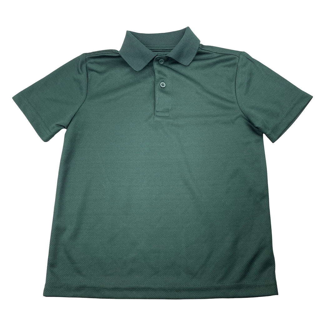 Unisex Target, dark green school polo top, EUC, size 3-4,  