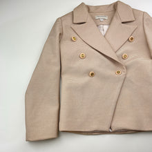 Load image into Gallery viewer, Girls Child by Petals Ink, gold ribbed jacket / blazer, EUC, size 7,  