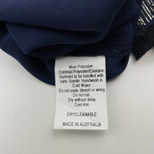 Load image into Gallery viewer, Girls Child by Petals Ink, navy &amp; gold lightweight top, EUC, size 7,  