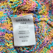 Load image into Gallery viewer, Girls GHANDA, colourful lightweight knit short sleeve top, GUC, size 9-10,  