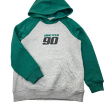 Load image into Gallery viewer, Boys KID, green &amp; grey fleece lined hoodie sweater, pilling, FUC, size 8,  