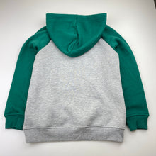 Load image into Gallery viewer, Boys KID, green &amp; grey fleece lined hoodie sweater, pilling, FUC, size 8,  