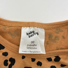 Load image into Gallery viewer, Girls Baby Berry, animal print cotton long sleeve top, GUC, size 00,  