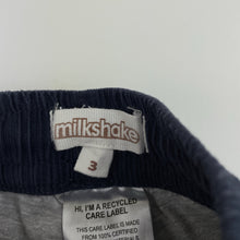 Load image into Gallery viewer, Boys Milkshake, lined corduroy cotton pants, elasticated, Inside leg: 33.5cm, EUC, size 3,  