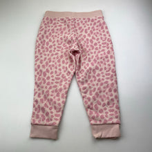 Load image into Gallery viewer, Girls THREADCUB, fleece lined animal print track pants, elasticated, Inside leg: 36cm, EUC, size 2-3,  
