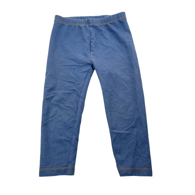 Girls Anko, blue stretchy leggings, Inside leg: 29cm, GUC, size 2,  