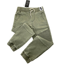 Load image into Gallery viewer, Unisex Cotton On, khaki stretch knit denim jogger pants, elasticated, NEW, size 5,  
