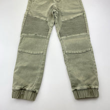 Load image into Gallery viewer, Unisex Cotton On, khaki stretch knit denim jogger pants, elasticated, NEW, size 5,  