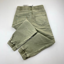 Load image into Gallery viewer, Unisex Cotton On, khaki stretch knit denim jogger pants, elasticated, NEW, size 5,  