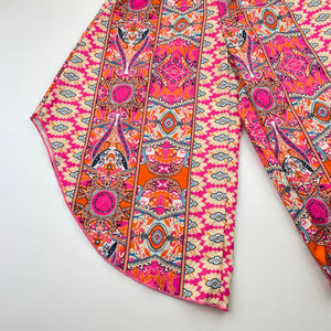 Girls SHEIN, colourful lightweight pants, elasticated, Inside leg: 37cm, EUC, size 4,  