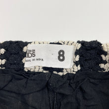 Load image into Gallery viewer, Girls Cotton On, cream &amp; black pants, elasticated, Inside leg: 49cm, GUC, size 8,  