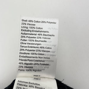 Girls Cotton On, cream & black pants, elasticated, Inside leg: 49cm, GUC, size 8,  