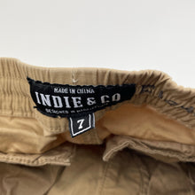Load image into Gallery viewer, Boys Indie, stretch cotton cargo pants, elasticated, FUC, size 7,  