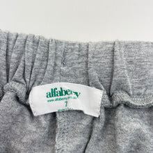 Load image into Gallery viewer, Unisex Alfaberry, grey marle stretchy pants, elasticated, GUC, size 7,  