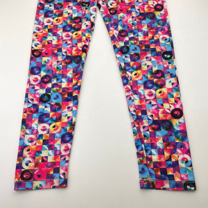 Girls Target, colourful stretchy lightweight leggings, Inside leg: 57cm, EUC, size 12,  
