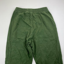 Load image into Gallery viewer, Boys khaki, lightweight casual pants, elasticated, no labels, Inside leg: 49m, W: 27cm across unstretched, GUC, size 7-8,  