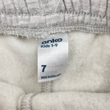 Load image into Gallery viewer, Unisex Anko, grey fleece lined track pants, elasticated, Inside leg: 47.5cm, NEW, size 7,  