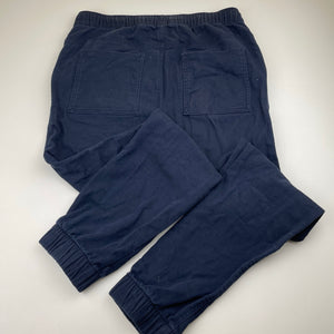 Boys Anko, navy casual pants, elasticated, Inside leg: 68cm, EUC, size 16,  