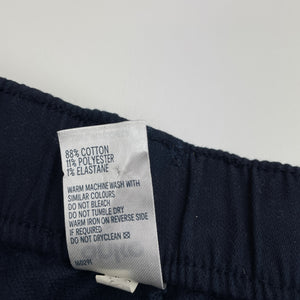 Boys Anko, navy casual pants, elasticated, Inside leg: 65cm, EUC, size 14,  