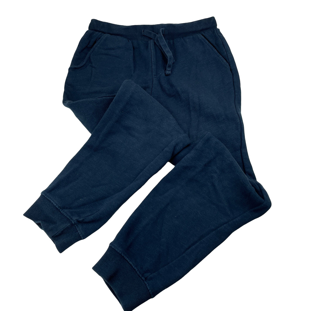Boys Anko, navy cotton track pants, elasticated, Inside leg: 53cm, FUC, size 10,  
