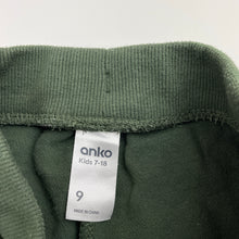 Load image into Gallery viewer, Boys Anko, khaki track pants, elasticated, Inside leg: 54cm, GUC, size 9,  